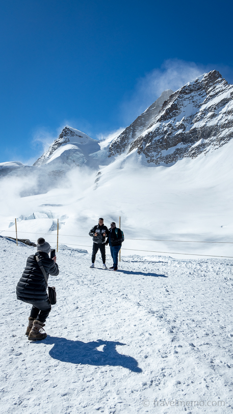 Tourists on the Jungfraujoch