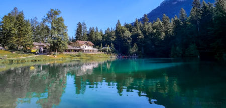 Blue Lake in Switzerland