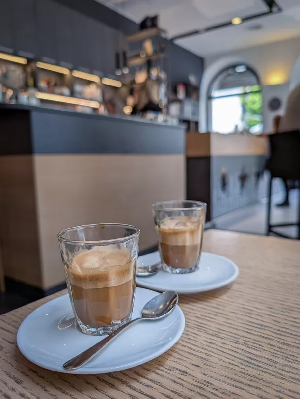 What to Do in Trieste: Explore Italy's Coffee Capital One Cup at a Time 1 | travel memo Capo in B - espresso macchiato in a Trieste caffee shop