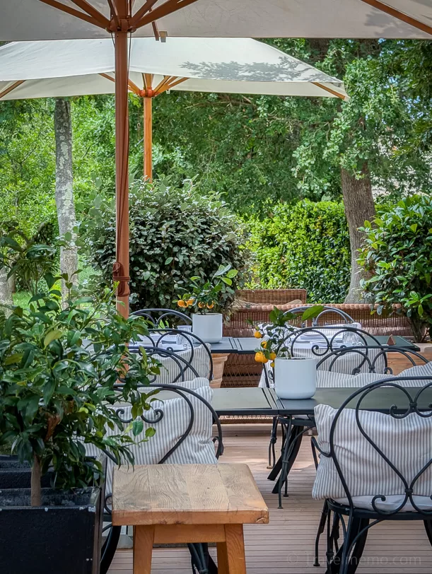 Istrian Gourmet Experiences: 3 Stellar Restaurants + Our Wishlist for Next Time 7 | travel memo Meneghetti's Il Oliveto pool-side restaurant