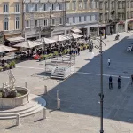 Piazza della Borsa in Trieste, Italy